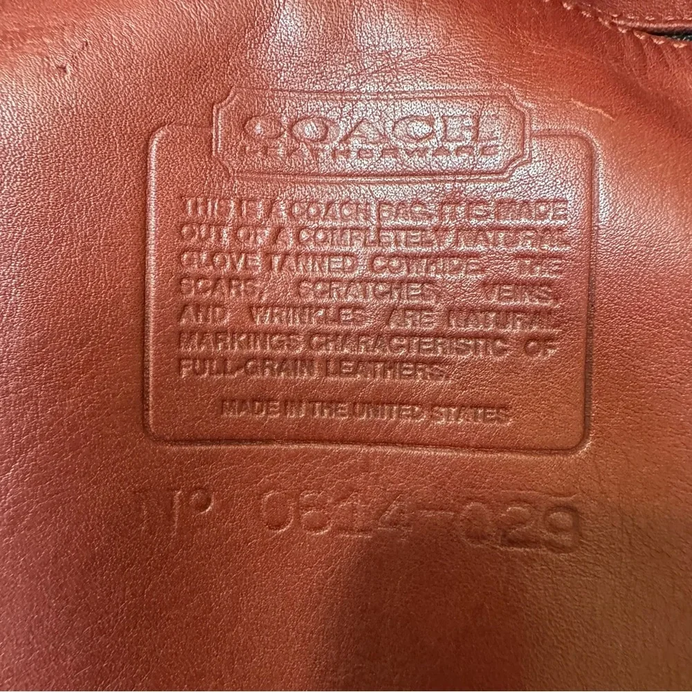 Vintage Coach Duffle Drawstring 4022 Shoulder Bag Bucket in Wine Red Leather - Picture 11 of 12